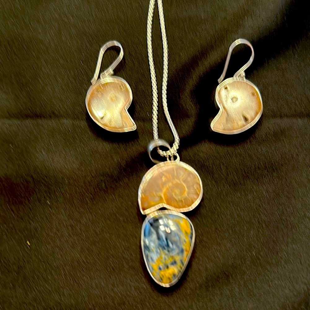 Silver and Jasper Jewelry Set